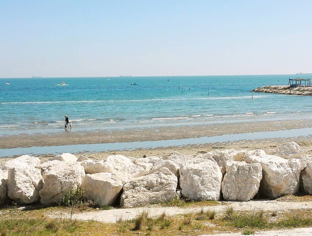 Isole di Venezia, spiaggia dei Murazzi