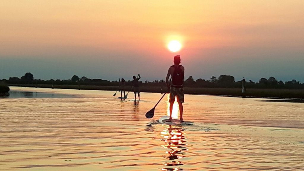 SUP – Ausflüge in der nördlichen Lagune – Abfahrt von Jesolo Faro!