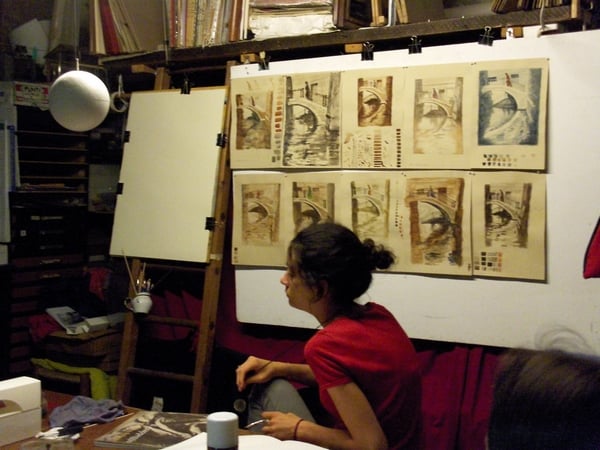 Мастер класс в Венеции по акварели в Венеции