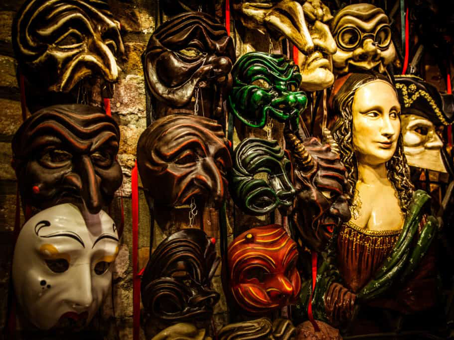 Карнавальные маски комедии дель-арте