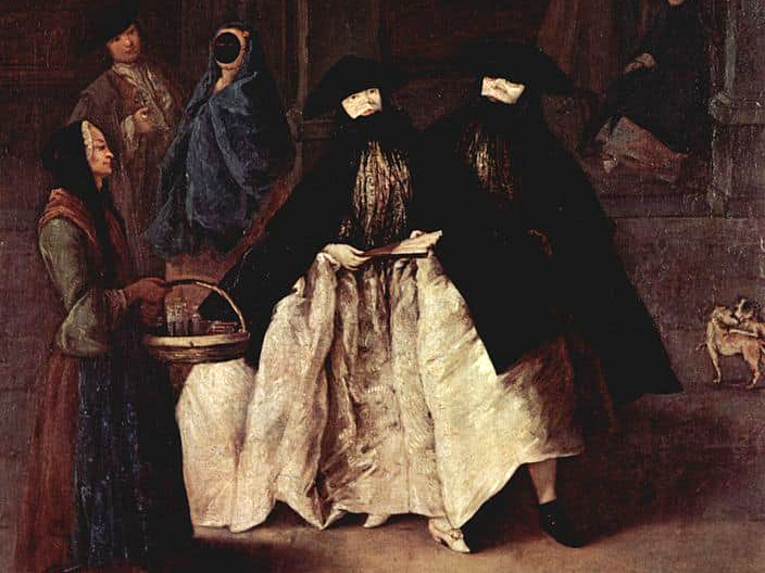 История венецианских масок - использование в старину