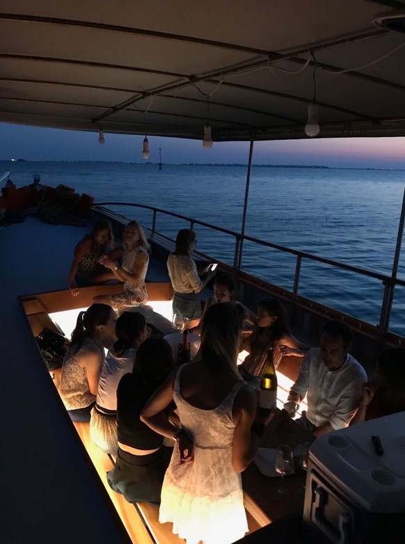 Tour serale in bragozzo laguna di Venezia