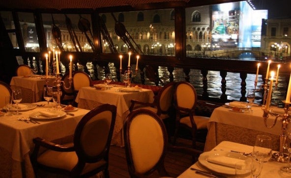 Romantic view from Galleon of Venice