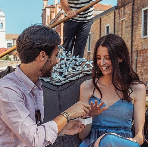 Proposta matrimonio gondola anello